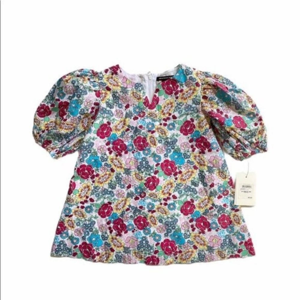 Something navy shift floral kids dresses